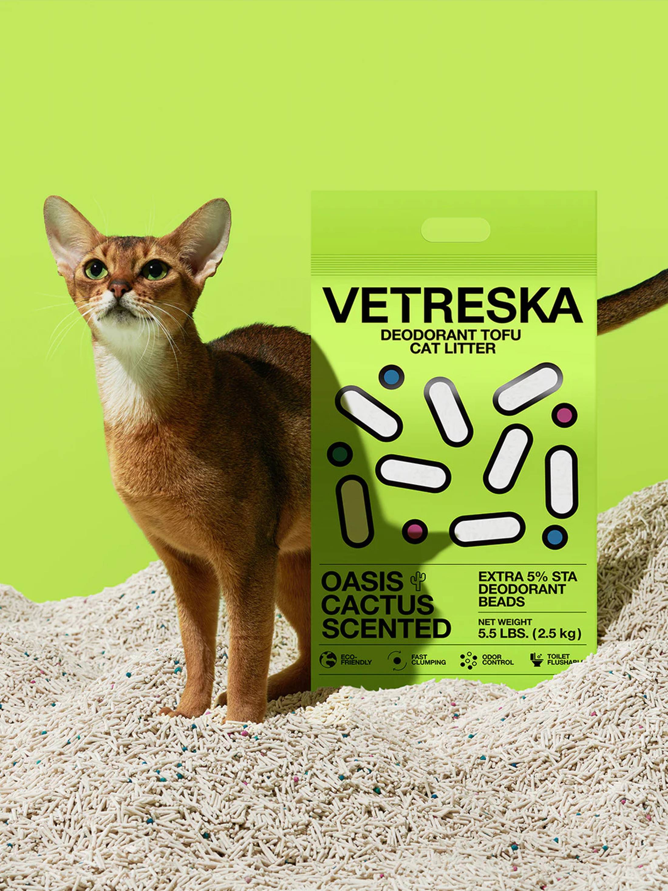 VETRESKA Deodorant Tofu Cat Litter Oasis Cactus Scented 7 c6ef5c66 6d5c 455a a369 140ffaf4ee17