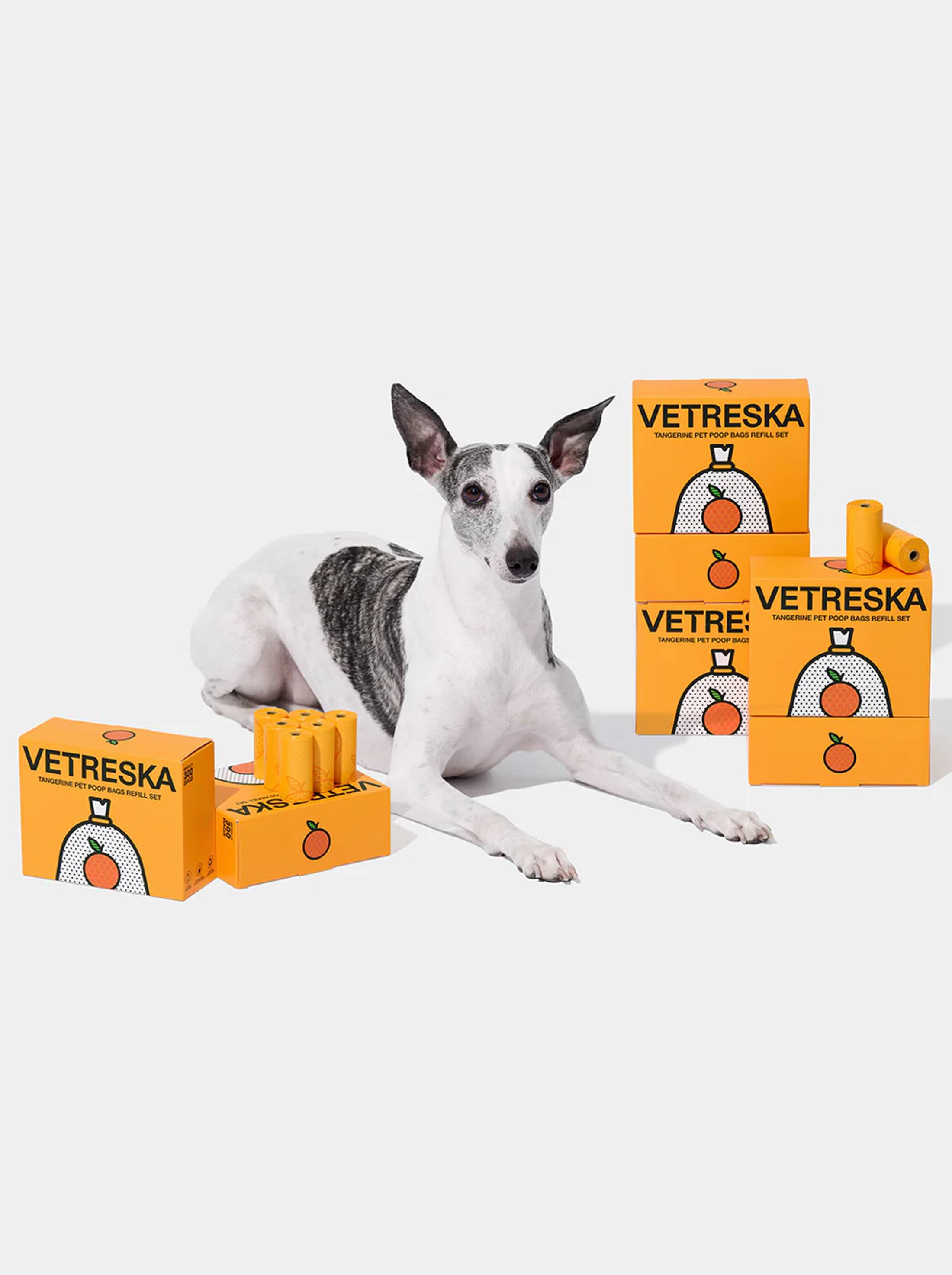 VETRESKA Tangerine Pet Poop Bags Refill Set 20 Rolls 1 f381a536 eae7 4607 aaaa 020118872342